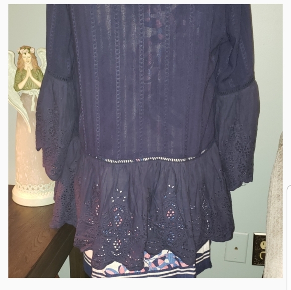 New Suzanne Betro Eyelet Ladder Lace Cardigan - Picture 7 of 8
